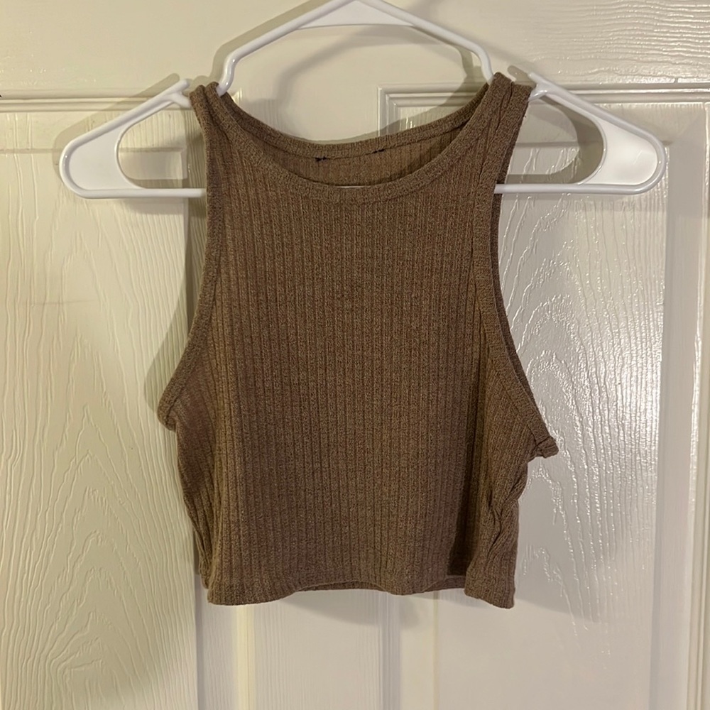 Tan crop top